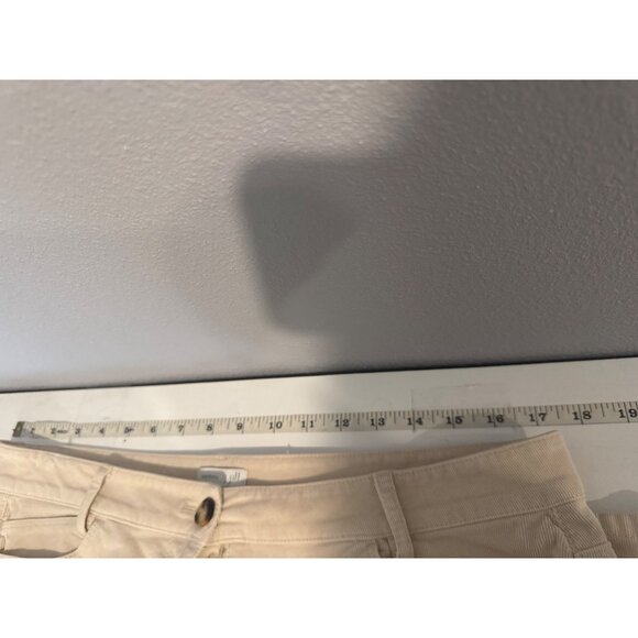 J.Jill Corduroy Women Pant Sz 10 White Slim Fit Stretch Comfy Casual Modern City - Picture 7 of 11